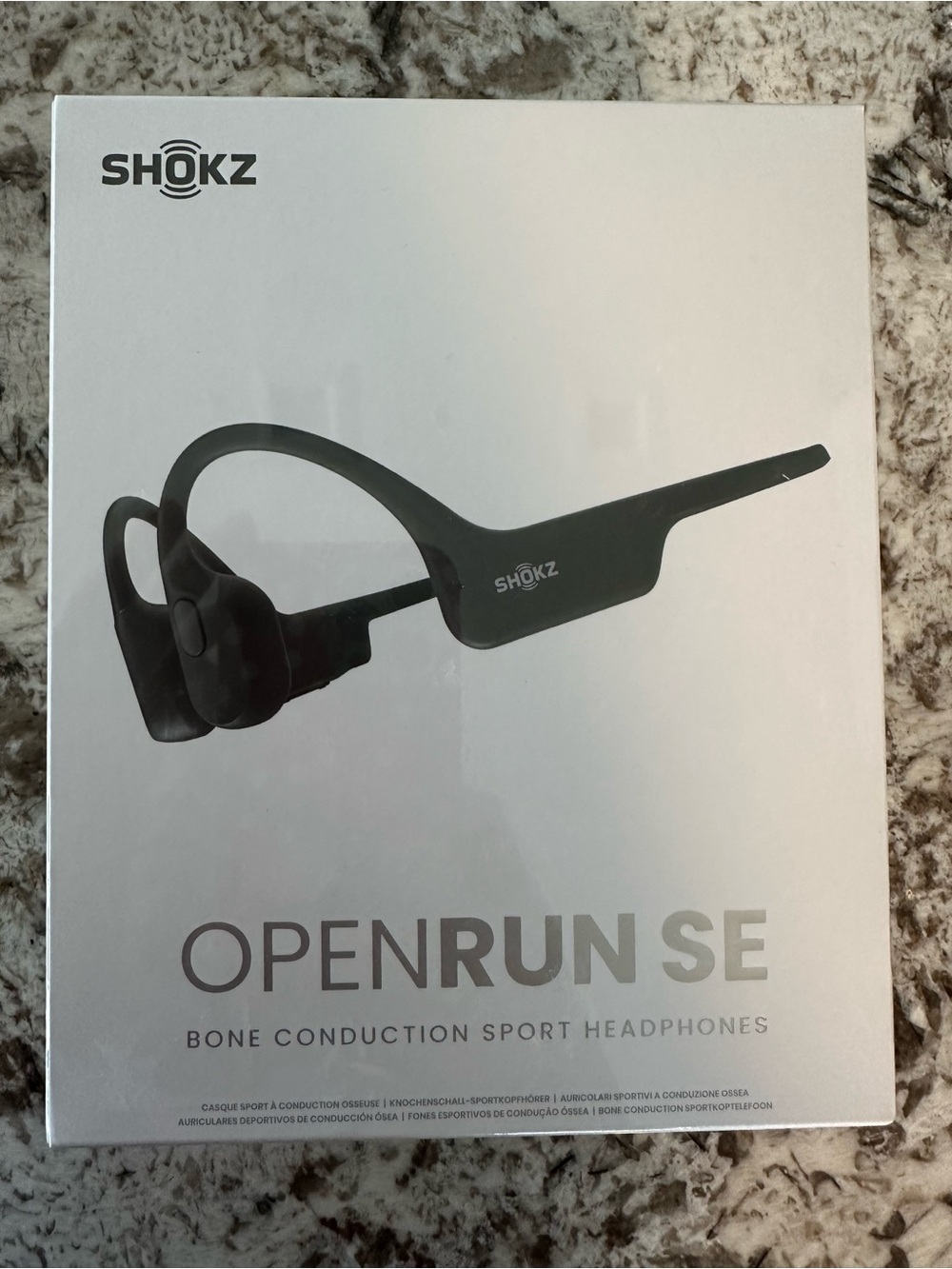 Shokz OpenRun SE Bone Conduction Over-Ear Headphones - comet gray